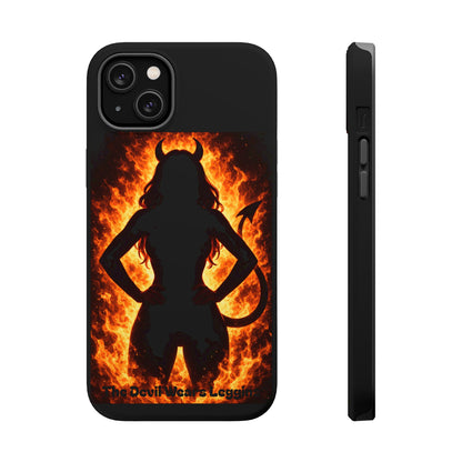 Devil Silhouette Flame Magnetic Impact Phone Case