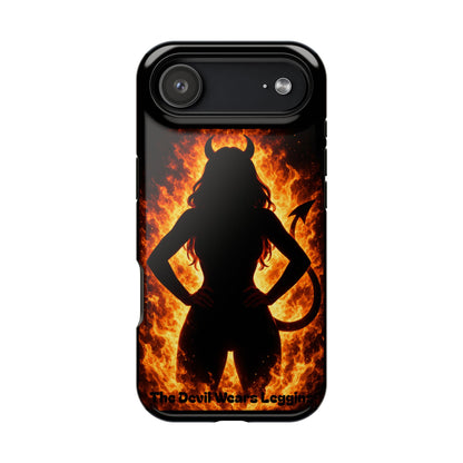 Devil Silhouette Flame Magnetic Impact Phone Case