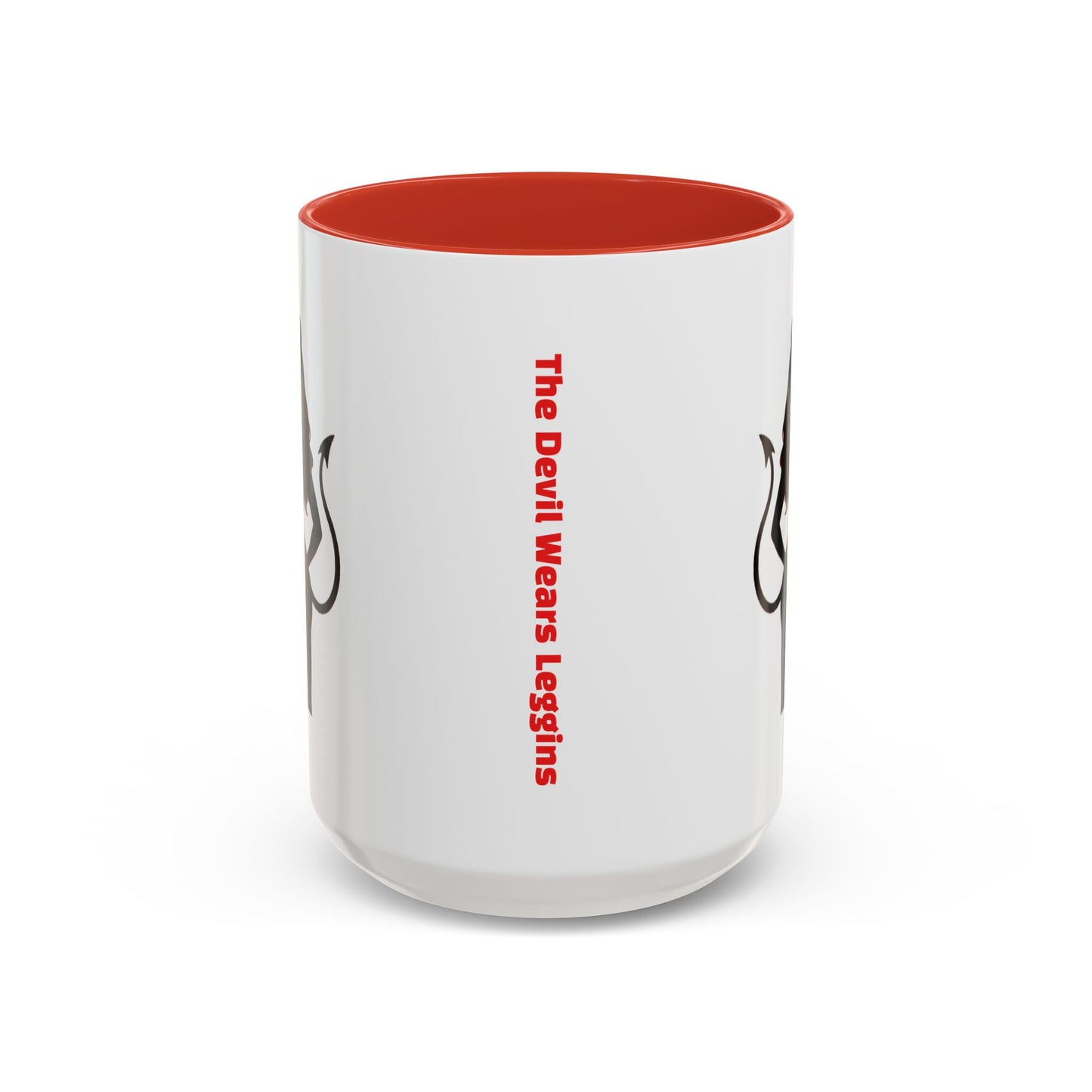 Coffee Mug — 'The Devil Wears Leggings' Silhouette Accent Mug