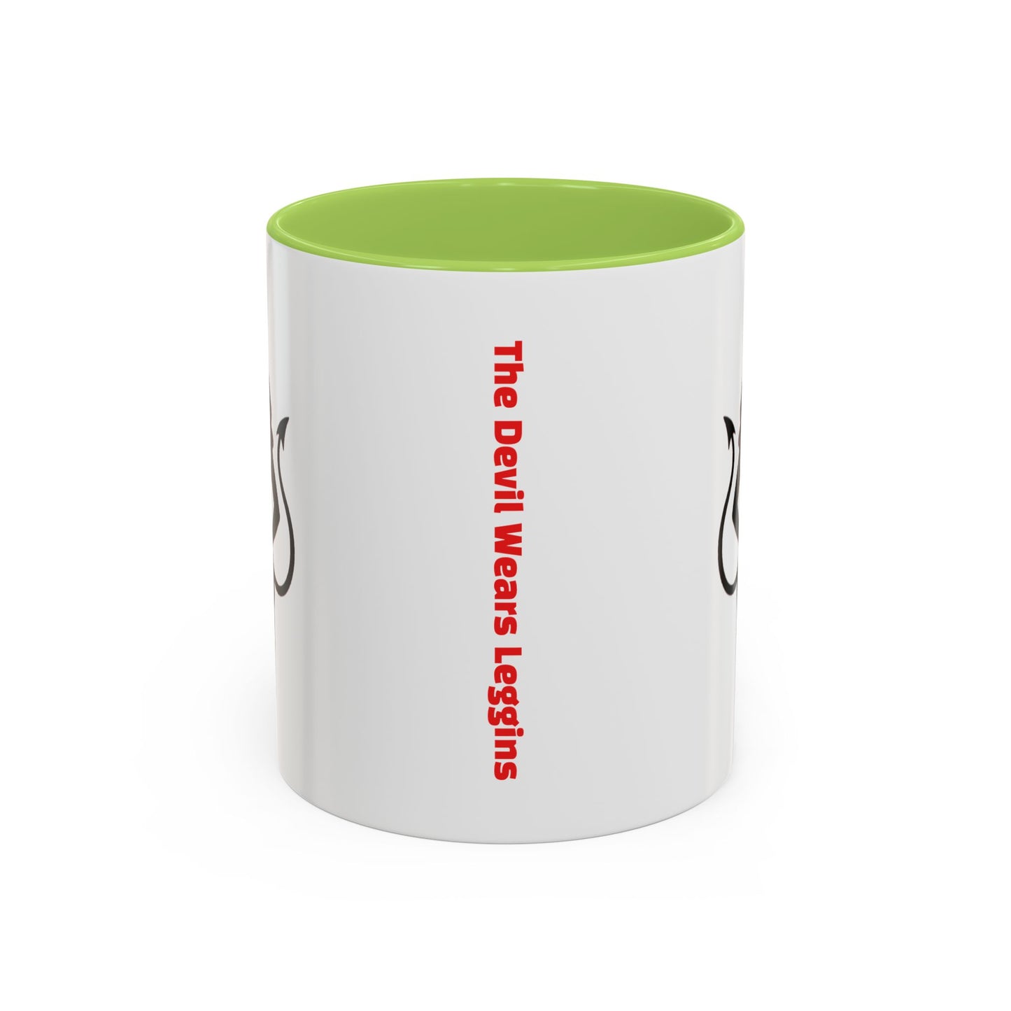 Coffee Mug — 'The Devil Wears Leggings' Silhouette Accent Mug
