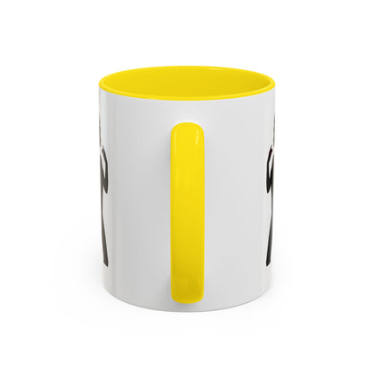 Coffee Mug — 'The Devil Wears Leggings' Silhouette Accent Mug