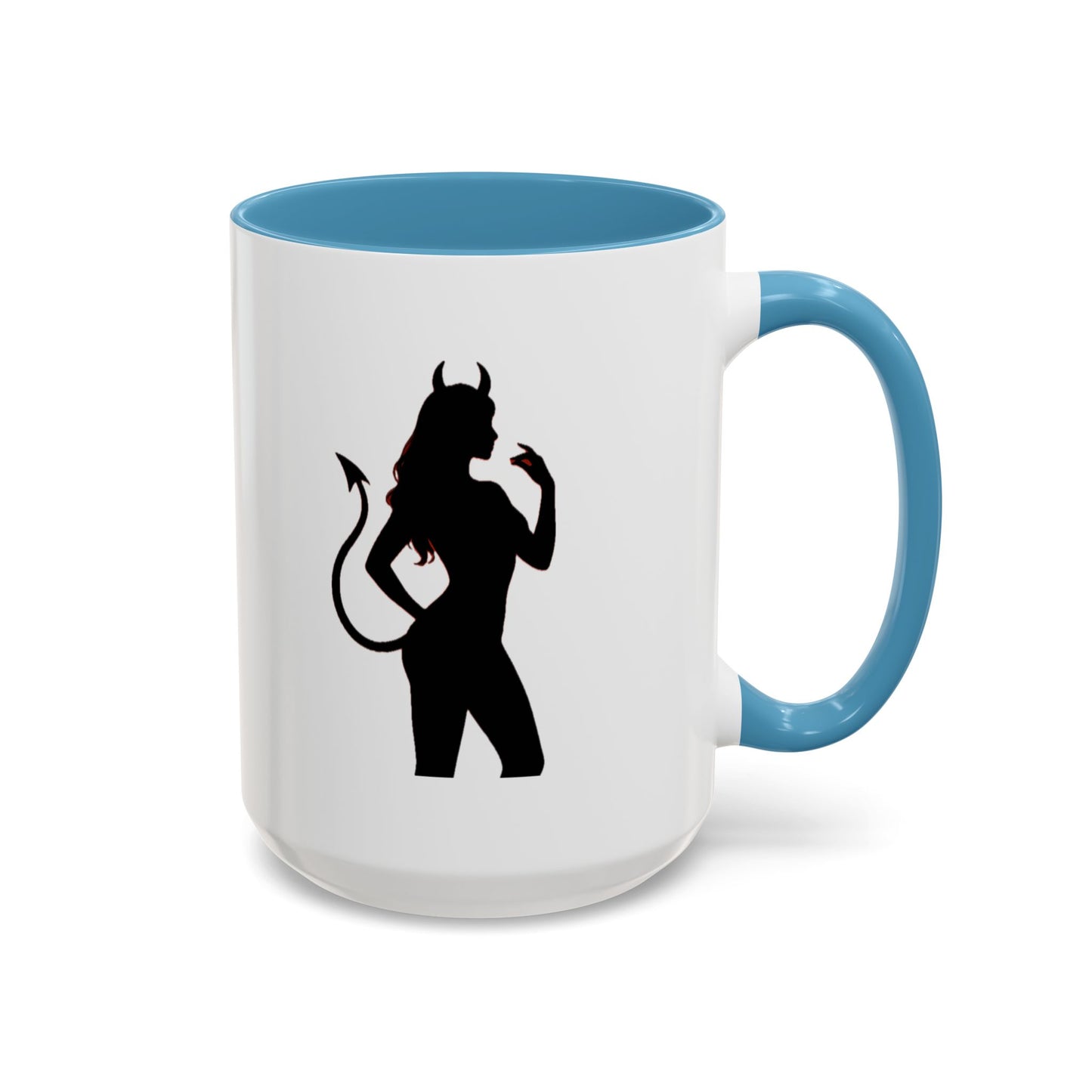 Coffee Mug — 'The Devil Wears Leggings' Silhouette Accent Mug