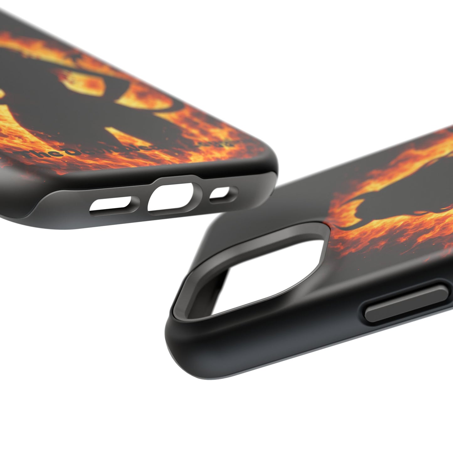 Devil Silhouette Flame Magnetic Impact Phone Case