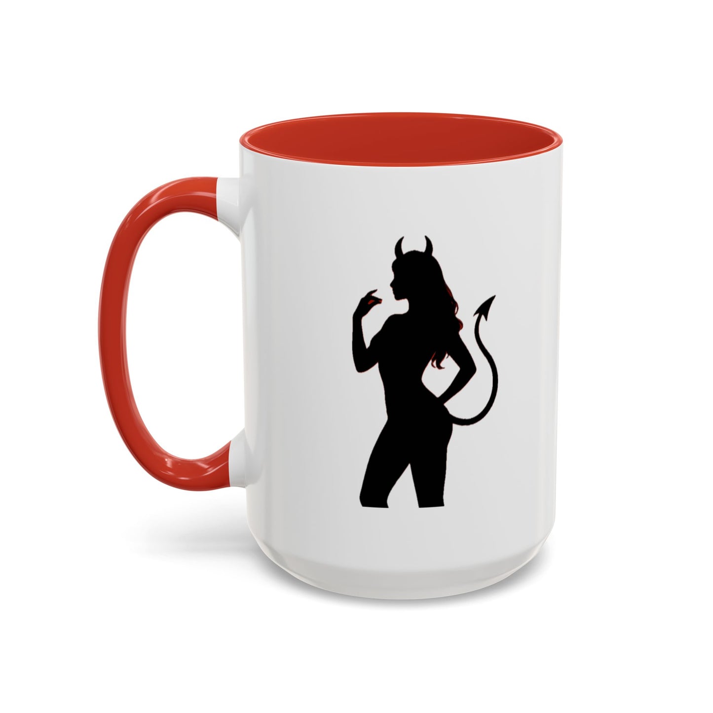 Coffee Mug — 'The Devil Wears Leggings' Silhouette Accent Mug