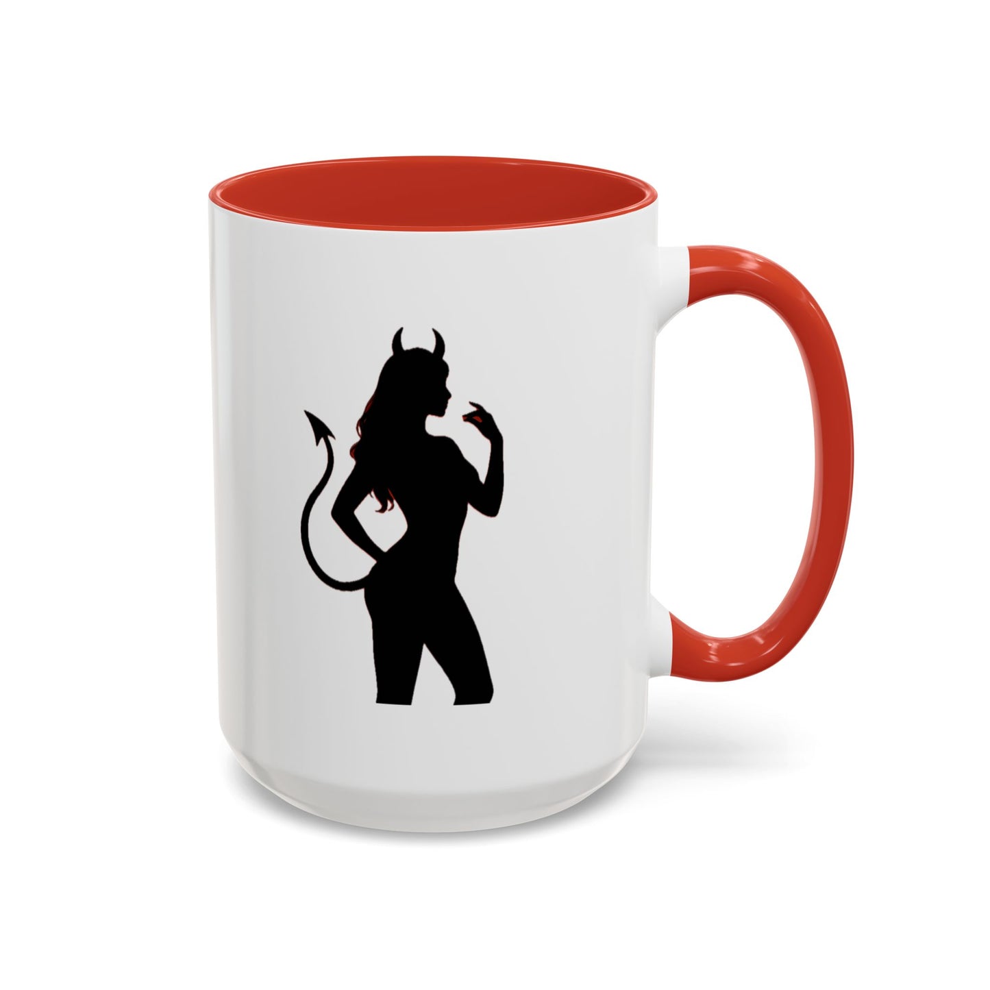 Coffee Mug — 'The Devil Wears Leggings' Silhouette Accent Mug