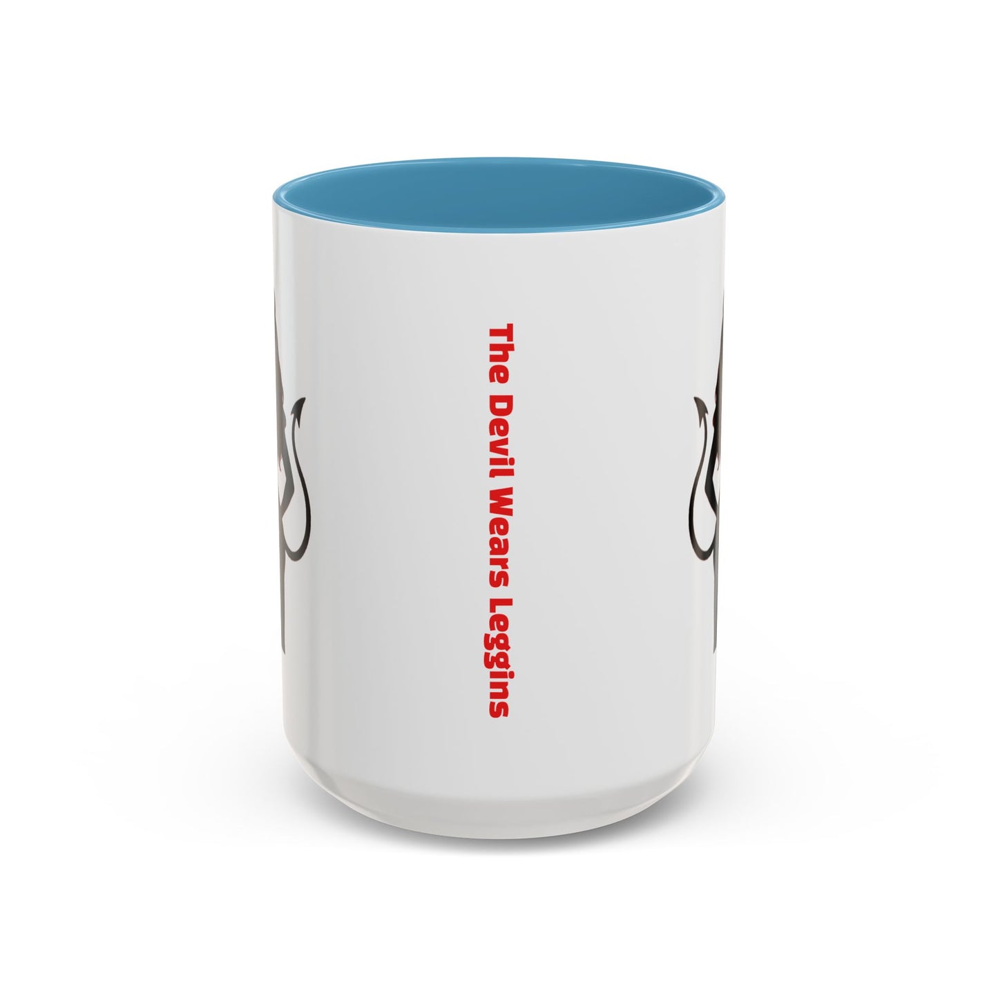 Coffee Mug — 'The Devil Wears Leggings' Silhouette Accent Mug