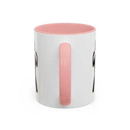 Coffee Mug — 'The Devil Wears Leggings' Silhouette Accent Mug