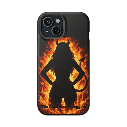 Devil Silhouette Flame Magnetic Impact Phone Case