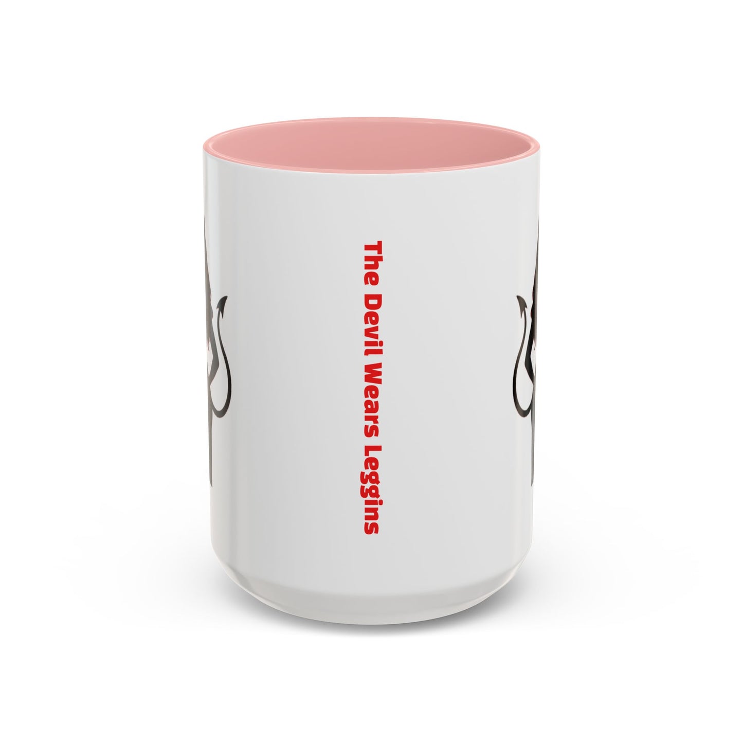 Coffee Mug — 'The Devil Wears Leggings' Silhouette Accent Mug