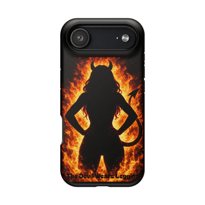 Devil Silhouette Flame Magnetic Impact Phone Case