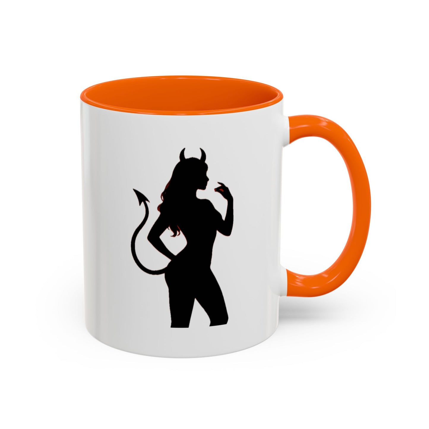 Coffee Mug — 'The Devil Wears Leggings' Silhouette Accent Mug