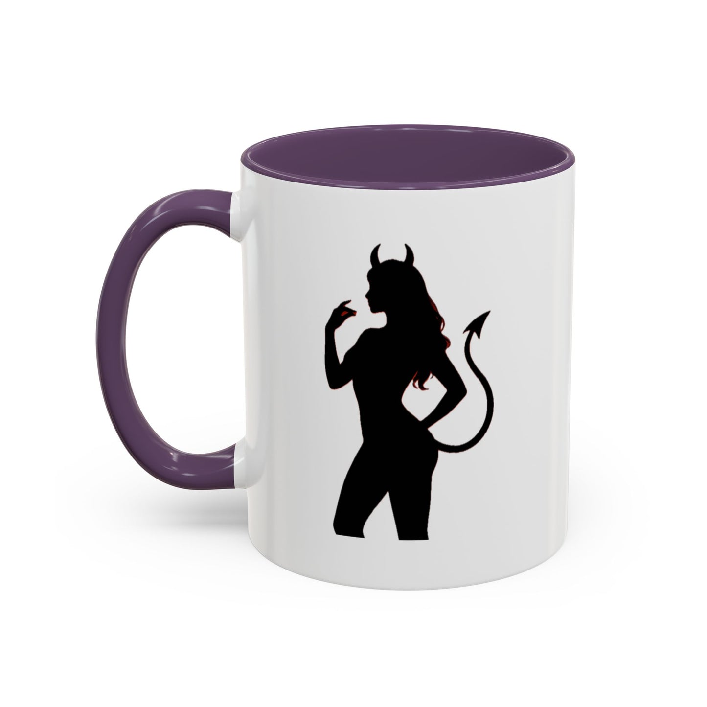 Coffee Mug — 'The Devil Wears Leggings' Silhouette Accent Mug