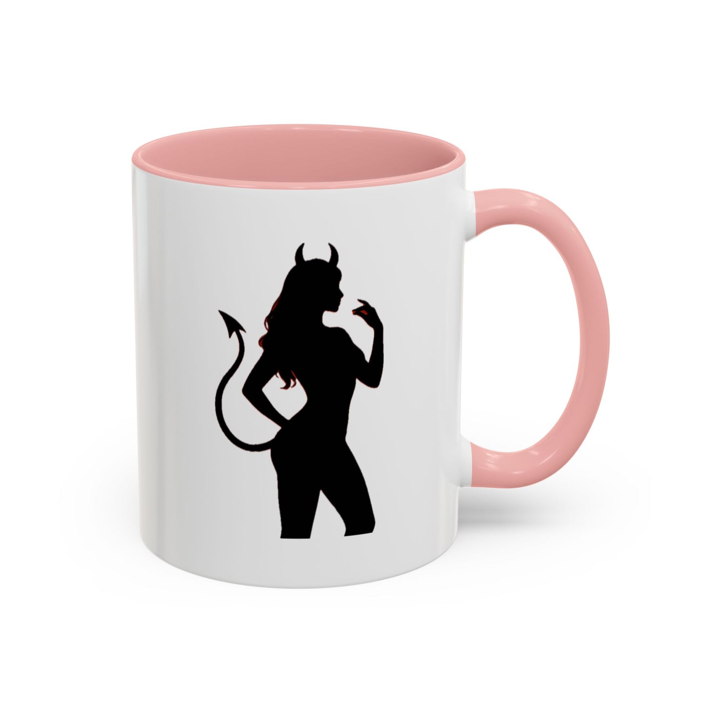 Coffee Mug — 'The Devil Wears Leggings' Silhouette Accent Mug