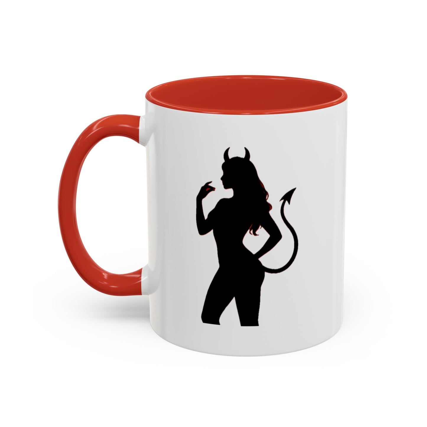 Coffee Mug — 'The Devil Wears Leggings' Silhouette Accent Mug