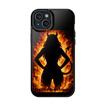 Devil Silhouette Flame Magnetic Impact Phone Case