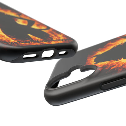 Devil Silhouette Flame Magnetic Impact Phone Case