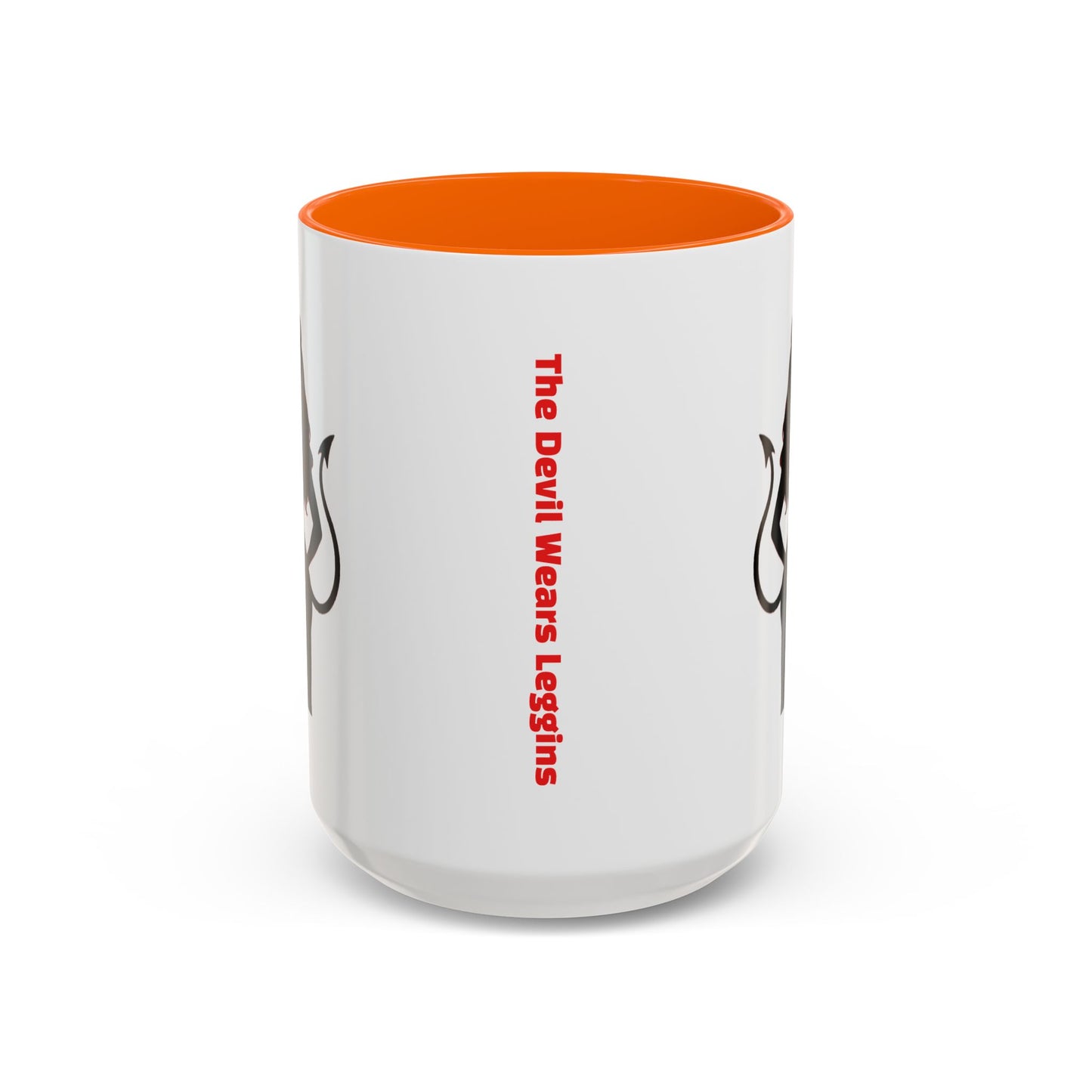 Coffee Mug — 'The Devil Wears Leggings' Silhouette Accent Mug