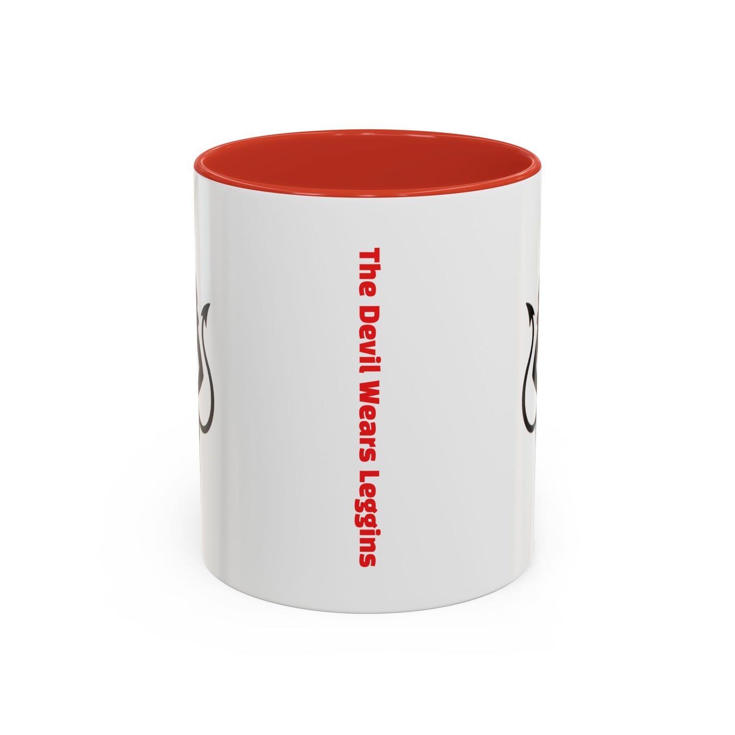 Coffee Mug — 'The Devil Wears Leggings' Silhouette Accent Mug