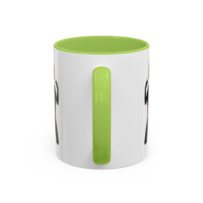 Coffee Mug — 'The Devil Wears Leggings' Silhouette Accent Mug