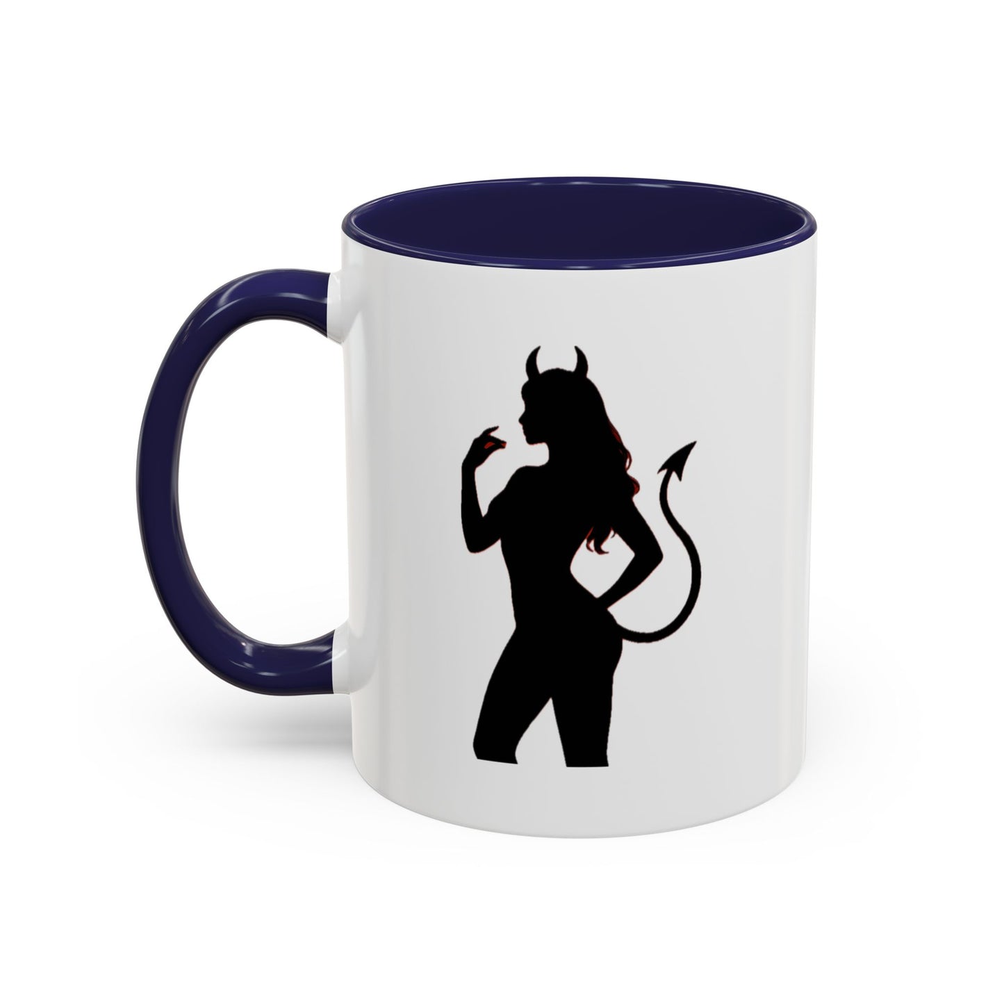 Coffee Mug — 'The Devil Wears Leggings' Silhouette Accent Mug