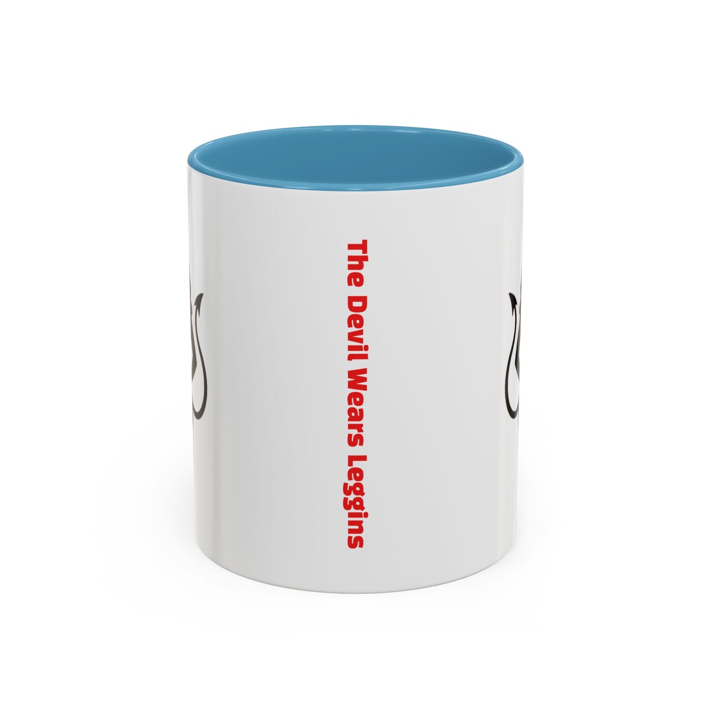 Coffee Mug — 'The Devil Wears Leggings' Silhouette Accent Mug