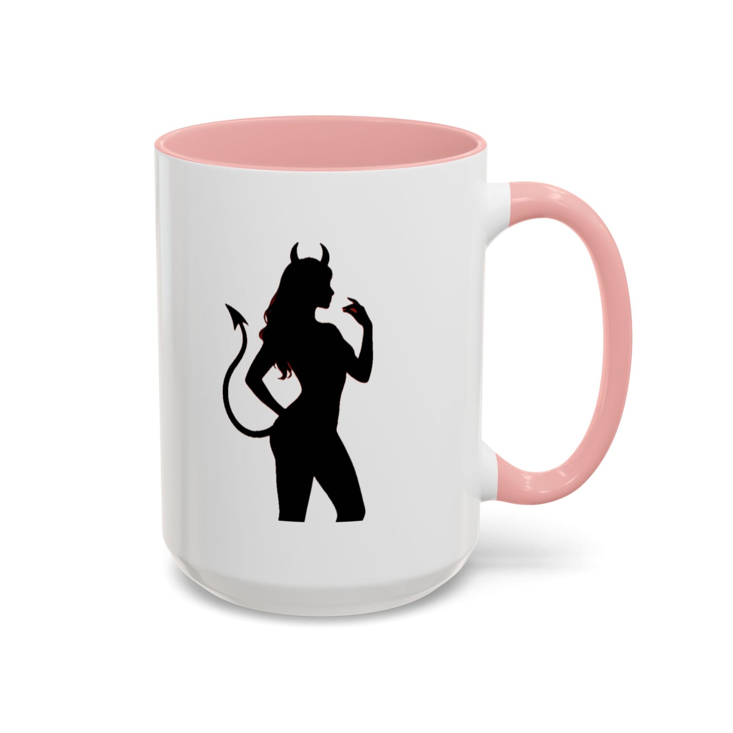 Coffee Mug — 'The Devil Wears Leggings' Silhouette Accent Mug