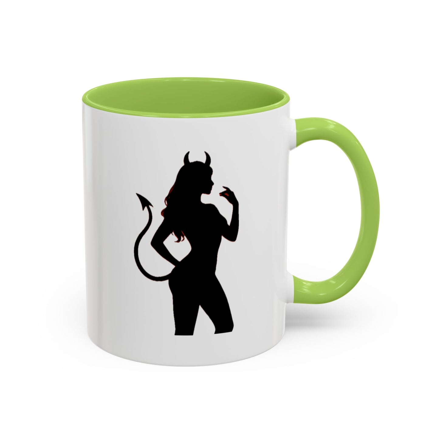 Coffee Mug — 'The Devil Wears Leggings' Silhouette Accent Mug